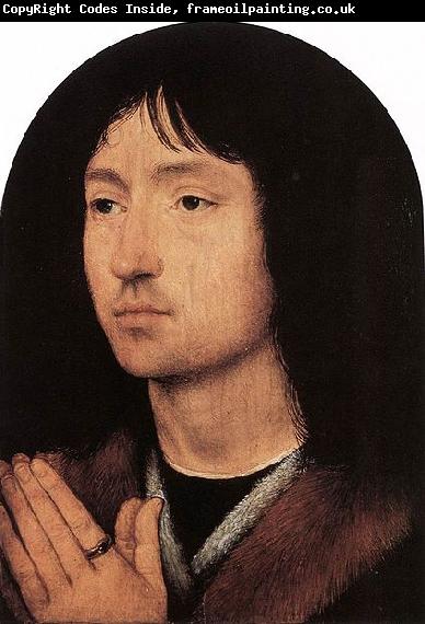 Hans Memling Portrait of a Young Man at Prayer